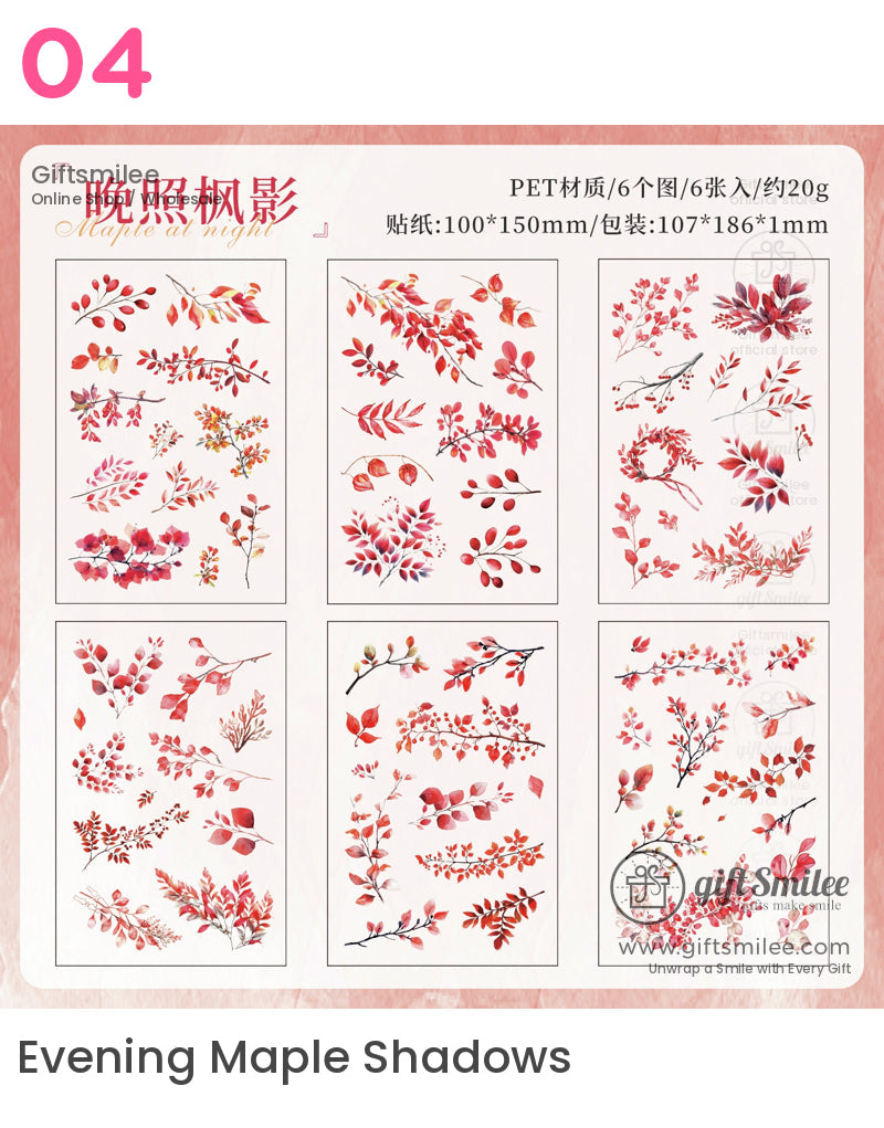 季節性花卉貼紙 | erin condren 