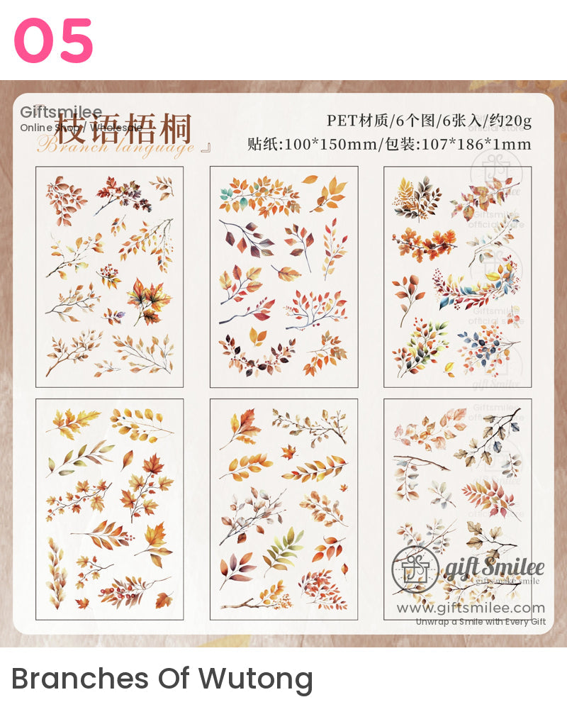 季節性花卉貼紙 | erin condren 