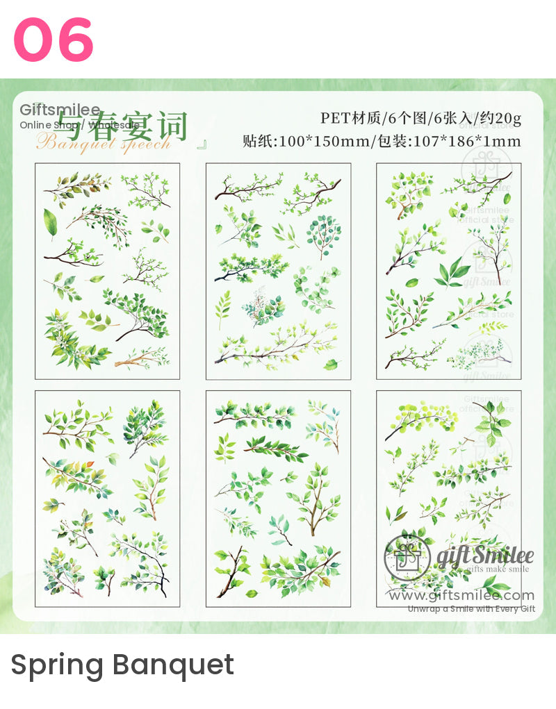 季節性花卉貼紙 | erin condren 