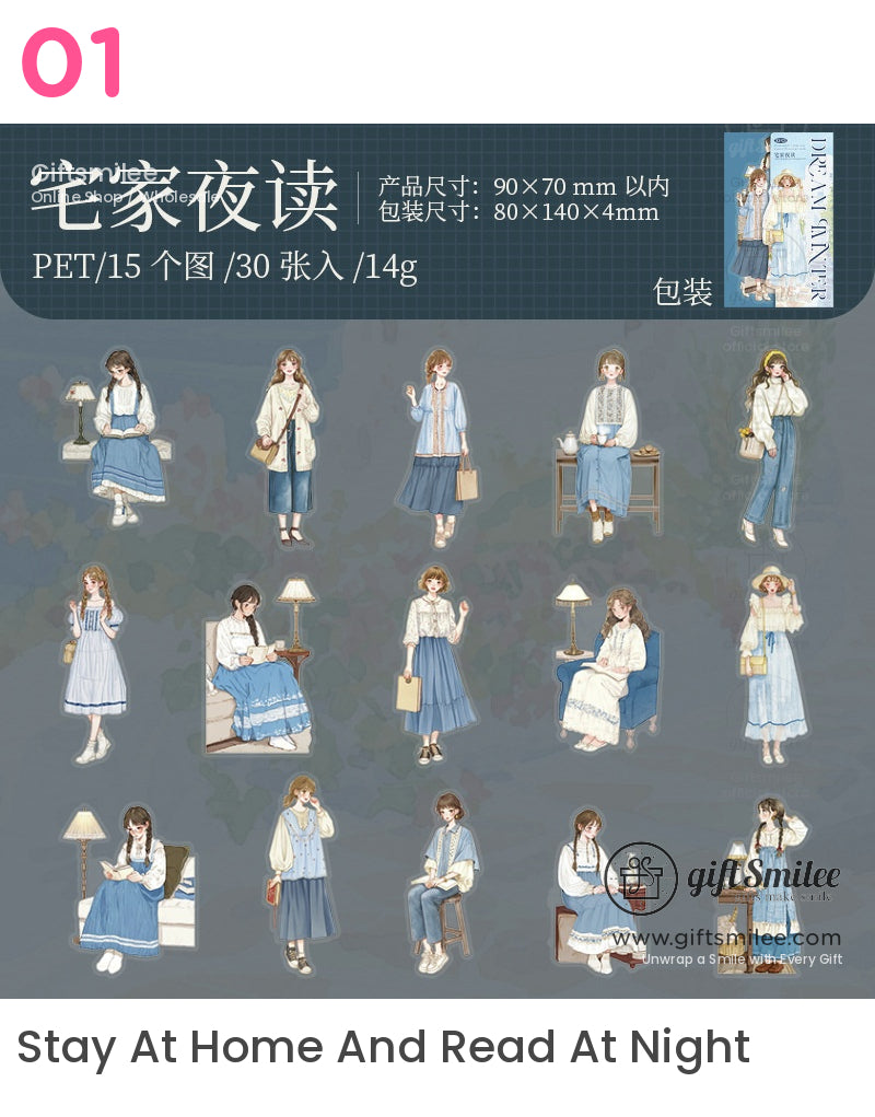 夢幻女孩貼紙包 | 韓語短語