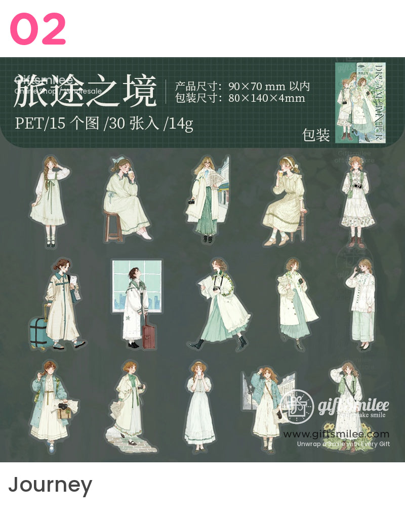 夢幻女孩貼紙包 | 韓語短語