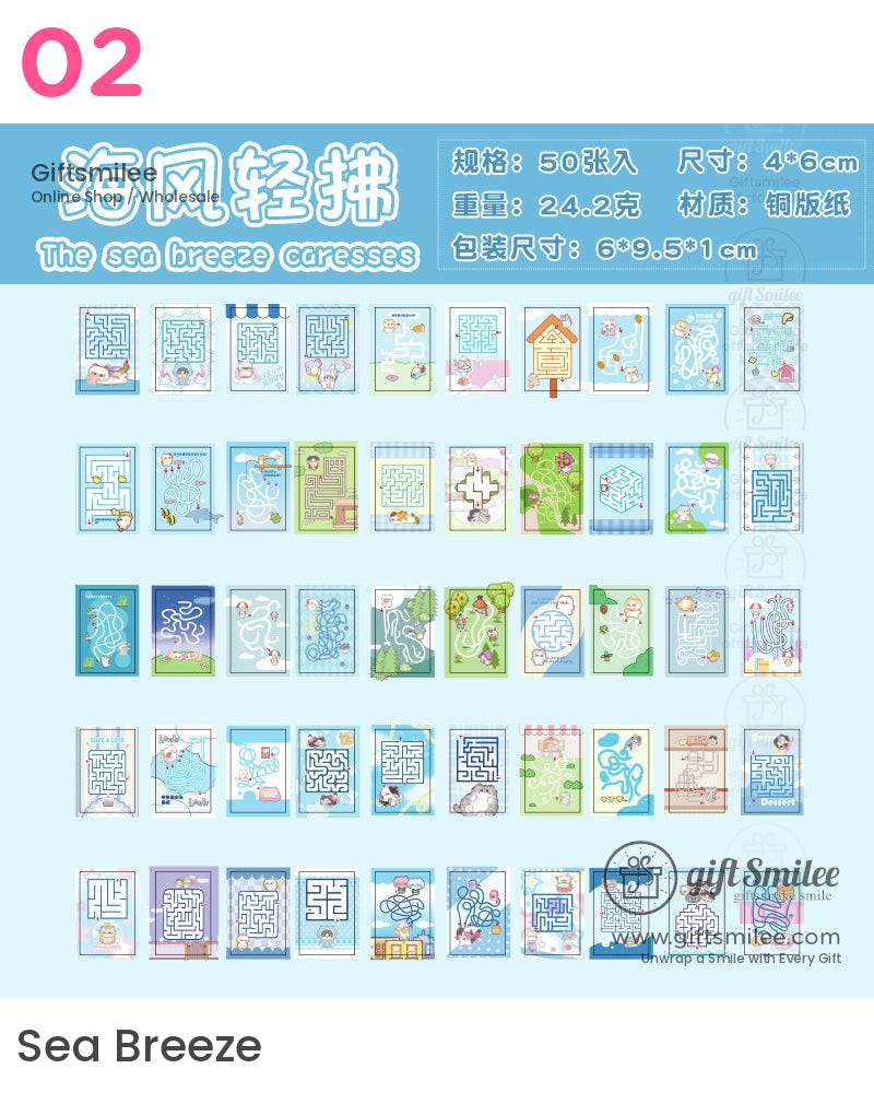 可愛貓咪迷宮拼圖貼紙書 | KS-SA-3961 