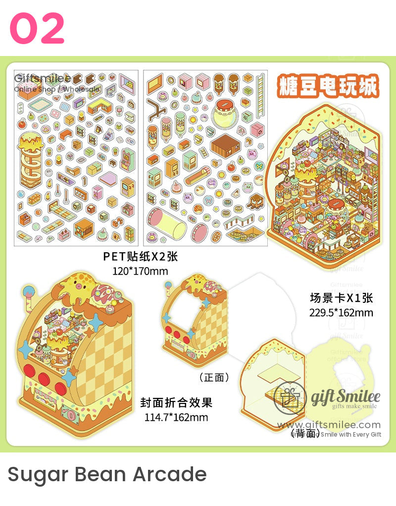 3D 卡哇伊立體微型貼紙 | KS-SA-3965 