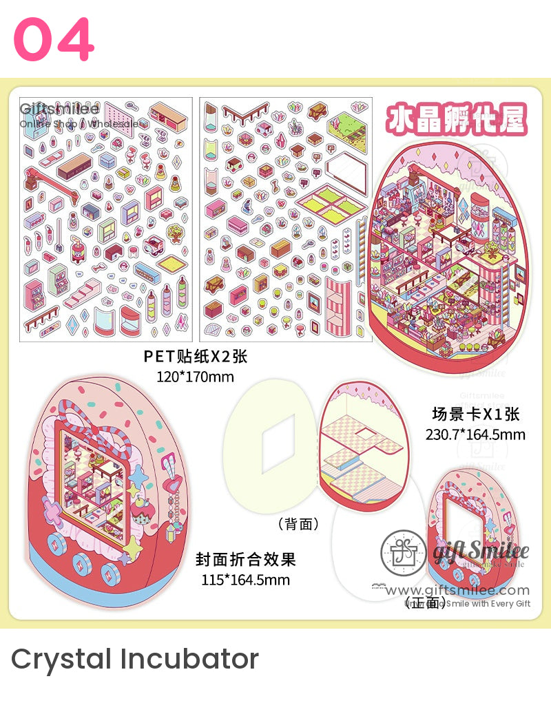 3D 卡哇伊立體微型貼紙 | KS-SA-3965 