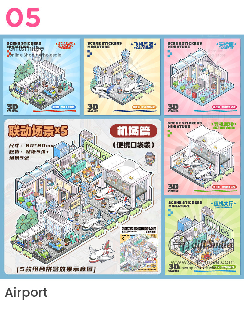 微型3D場景貼紙 | KS-SA-3976
