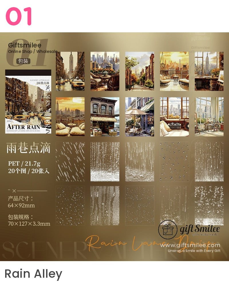 雨後藝術風景貼紙書 | KS-SA-4028