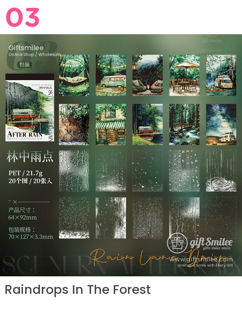 雨後藝術風景貼紙書 | KS-SA-4028