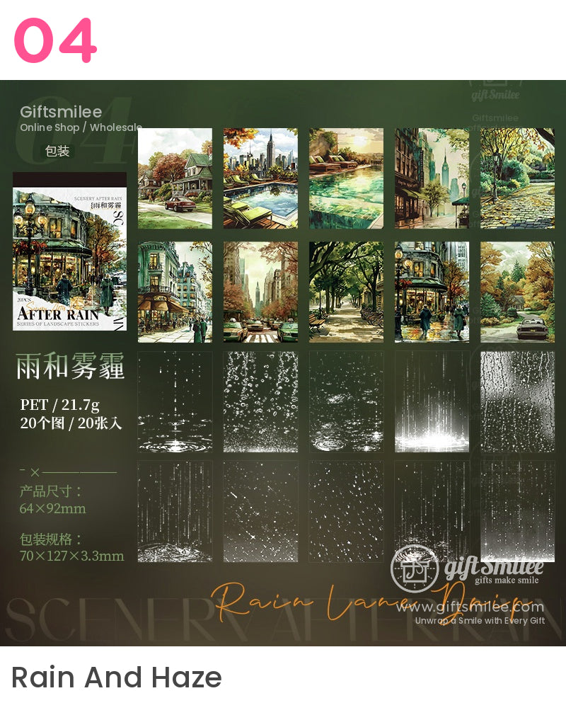 雨後藝術風景貼紙書 | KS-SA-4028