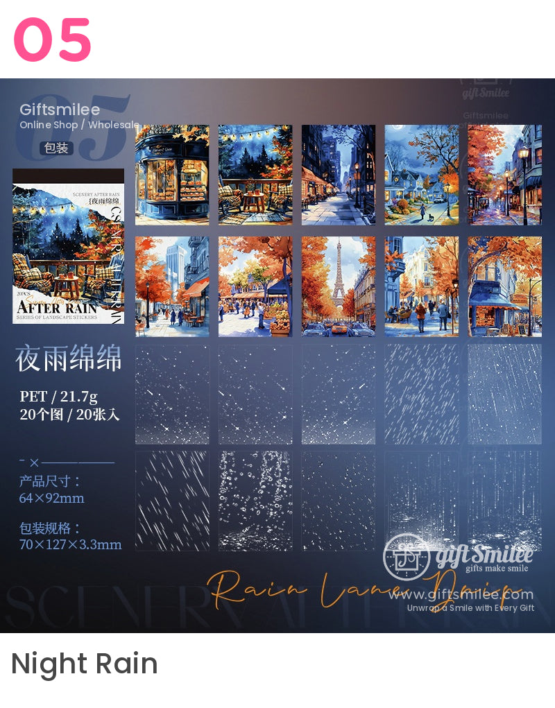 雨後藝術風景貼紙書 | KS-SA-4028
