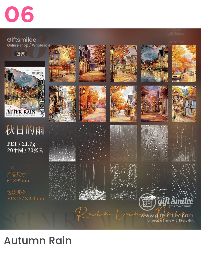 雨後藝術風景貼紙書 | KS-SA-4028