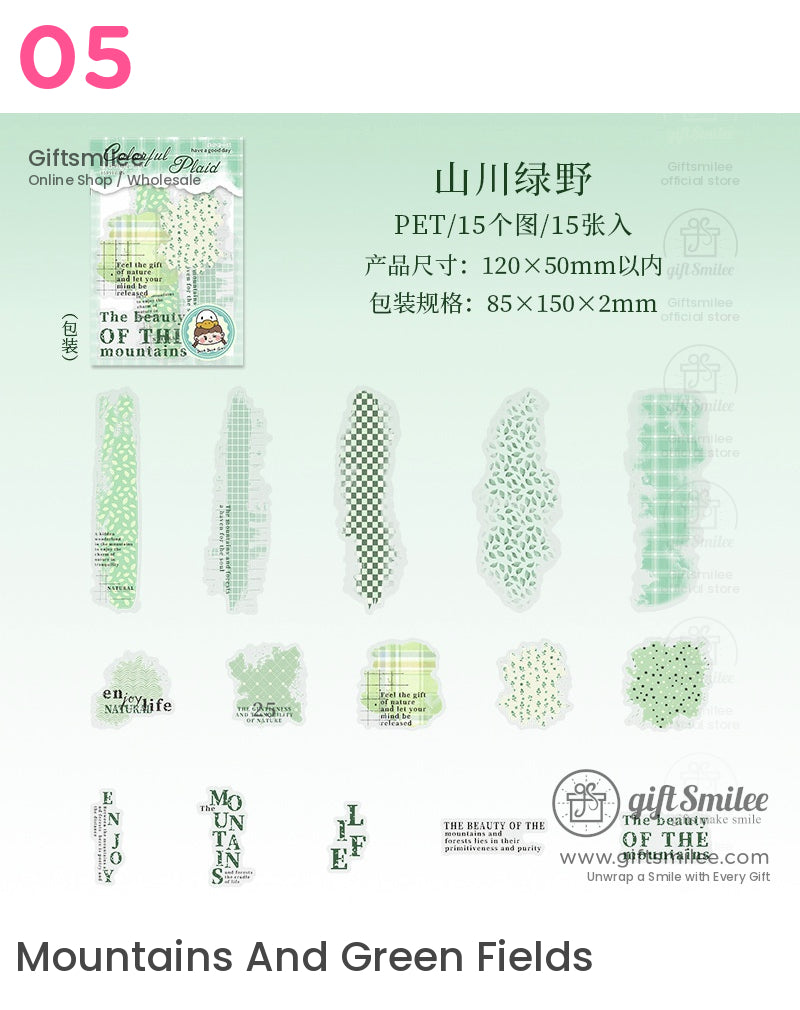復古風格透明貼紙 | KS-SA-4050