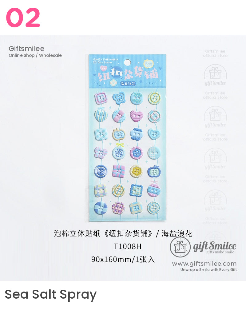 按鈕雜貨店貼紙 | KS-SA-4152 