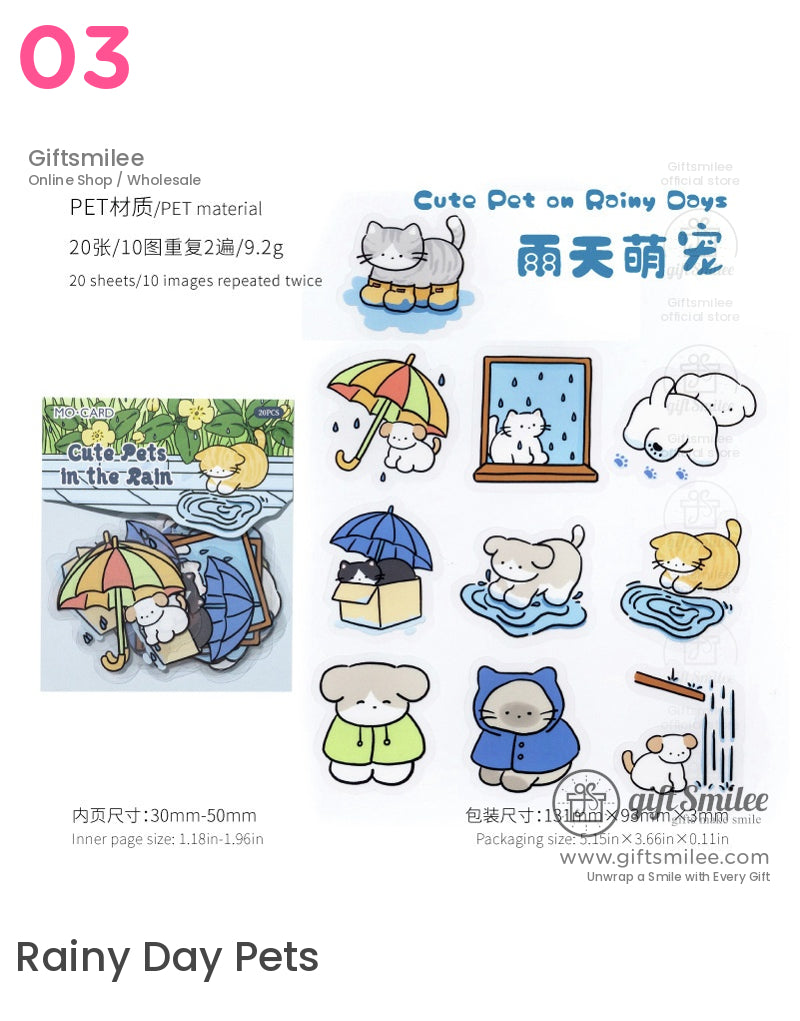 可愛寵物生活手冊貼紙包 | KS-SA-4224 