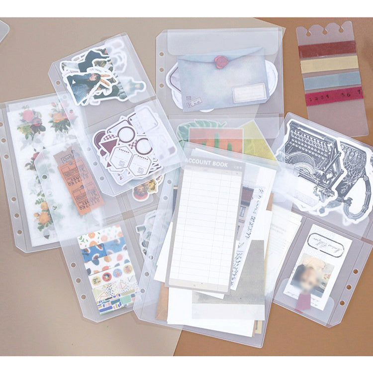A6A5 Sticker Loose-Fitting Storage Bag Binder Pocket Sleeves | KS-SA-4253