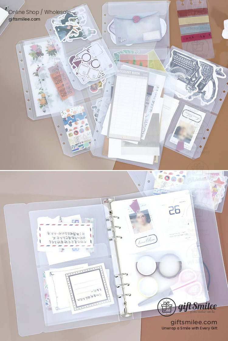 A6A5 Sticker Loose-Fitting Storage Bag Binder Pocket Sleeves | KS-SA-4253