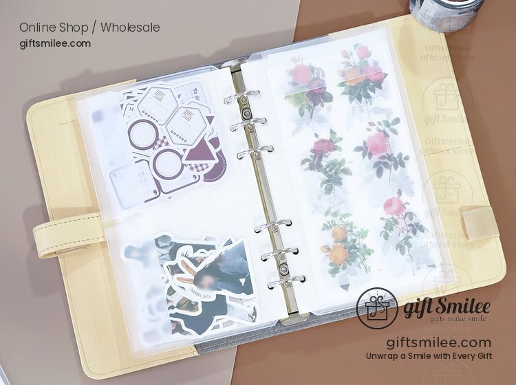 A6A5 Sticker Loose-Fitting Storage Bag Binder Pocket Sleeves | KS-SA-4253