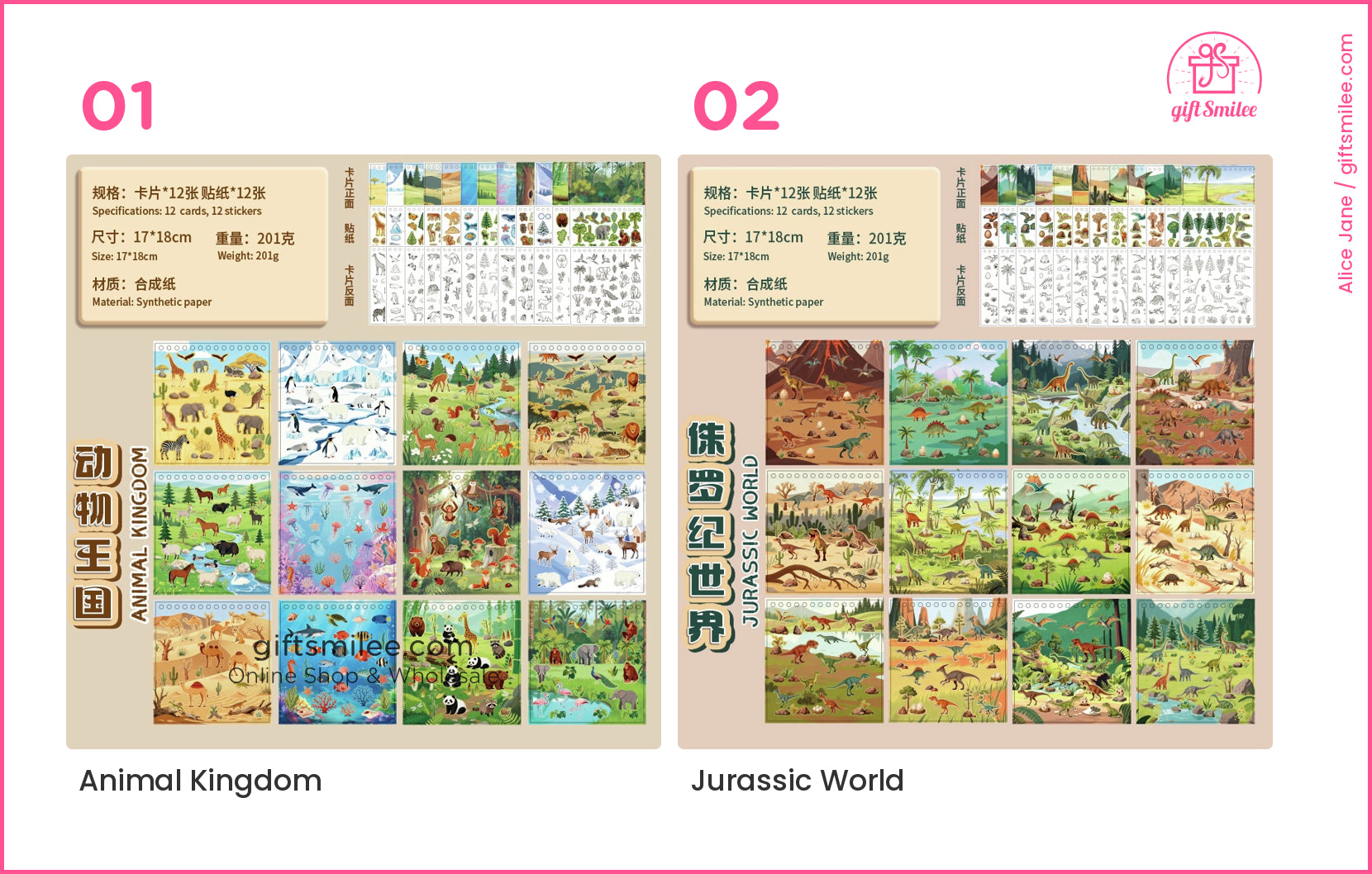 Synthetic Paper Pre‑Cut 12 Themes With Coloring Back Sticker Scene Book | KS-SA-4254