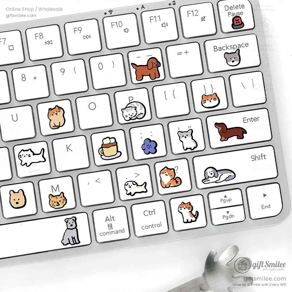 Matte Waterproof Pet Mini Icon Assorted Sticker Pack | KS-SA-4258