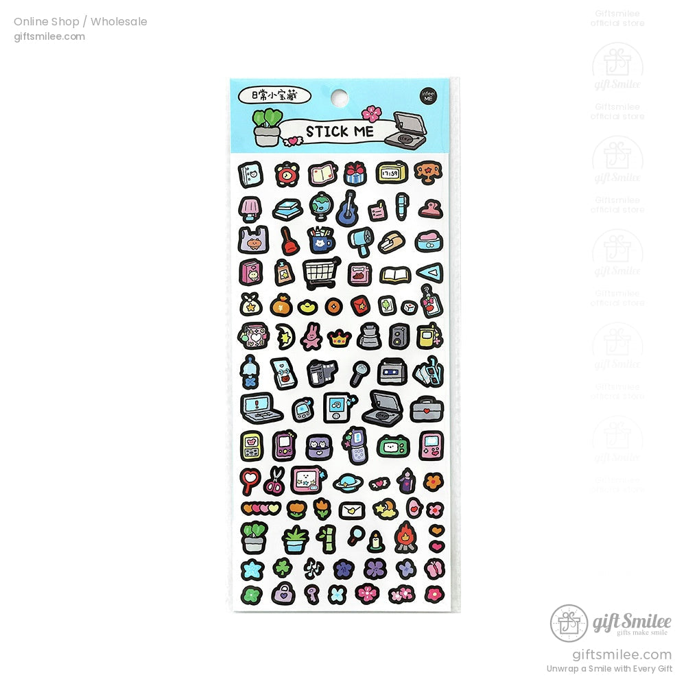 Matte Waterproof Pet Mini Icon Assorted Sticker Pack | KS-SA-4258