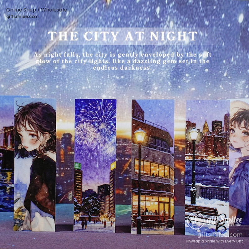 Matte Paper Die‑Cut 25Pcs Urban Watercolor Sticker Pack | KS-SA-4262