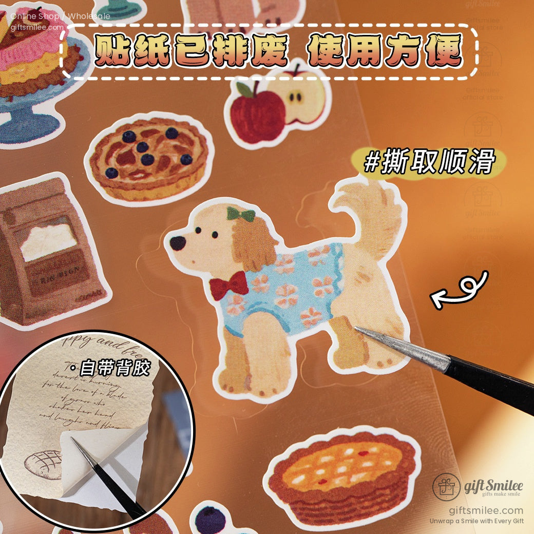 Matte Pvc Die-Cut Rich-Color Animal Motifs Sticker Sheets | KS-SA-4264