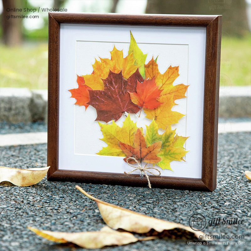 Pet Transparent Realistic Maple Leaves 15Pcs Set Decorative Stickers | KS-SA-4266