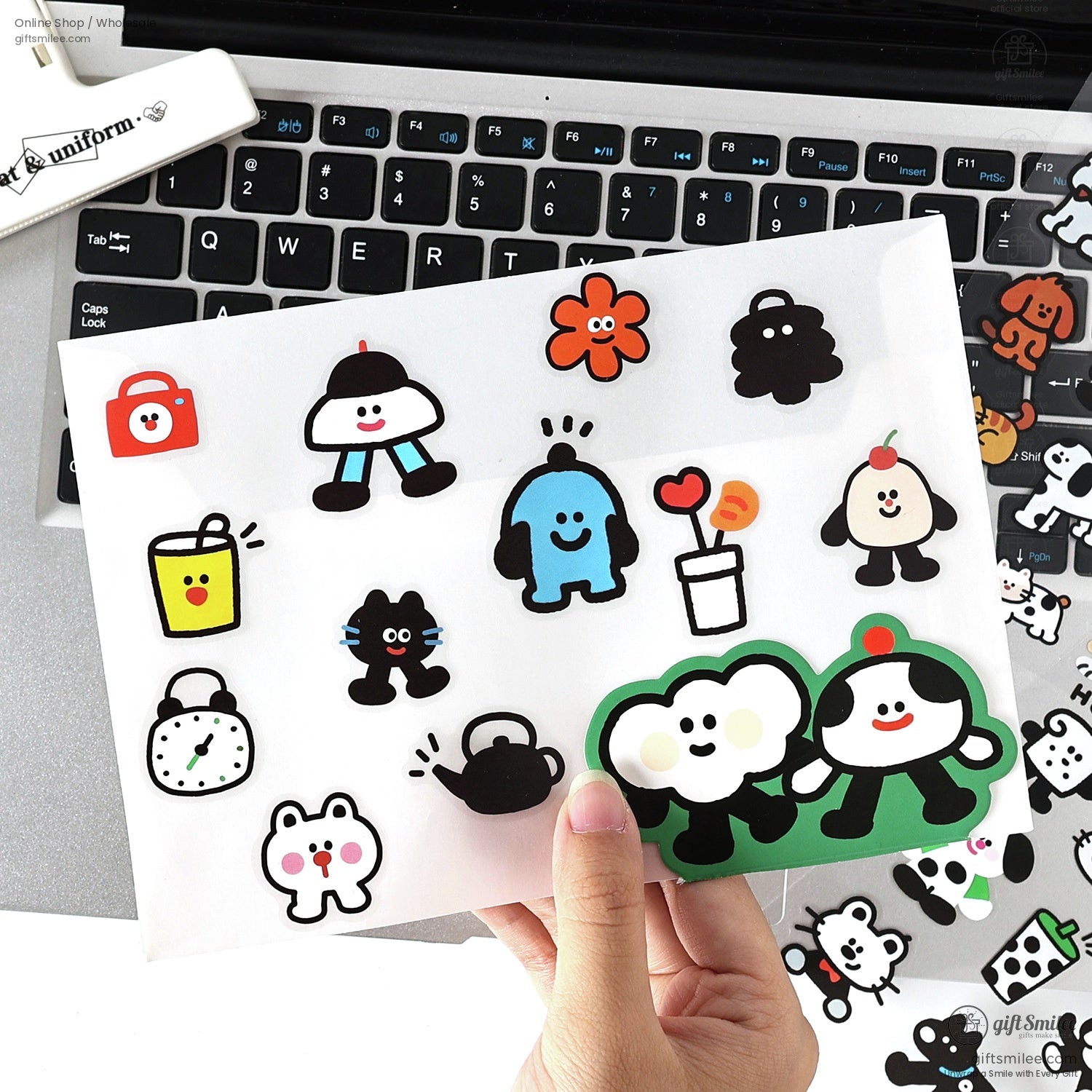 Pet Waterproof Removable Matte 4-Sheet Colorful Cartoon Sticker Set | KS-SA-4268