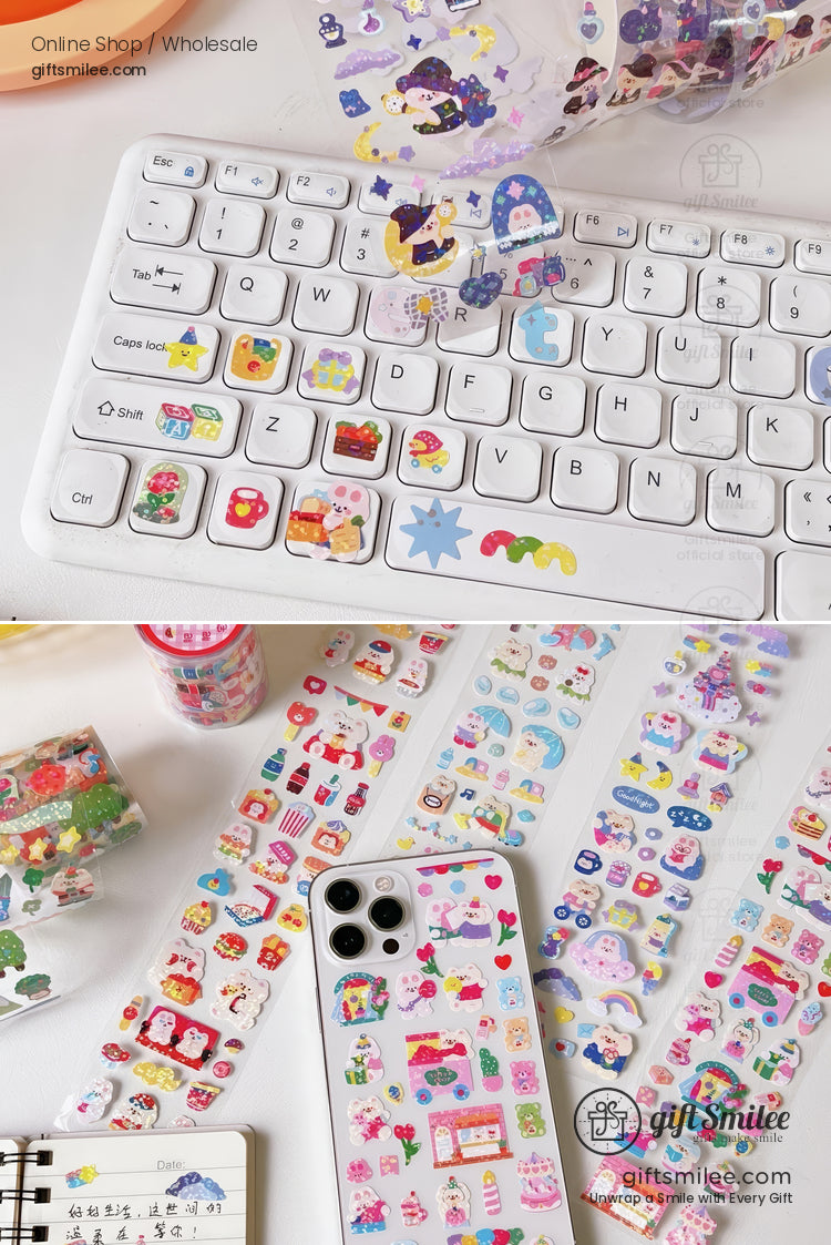 Transparent And Waterproof Sticker Roll Set | KS-SA-4271