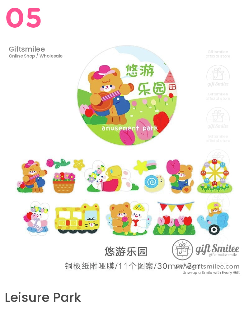 Transparent And Waterproof Sticker Roll Set | KS-SA-4271