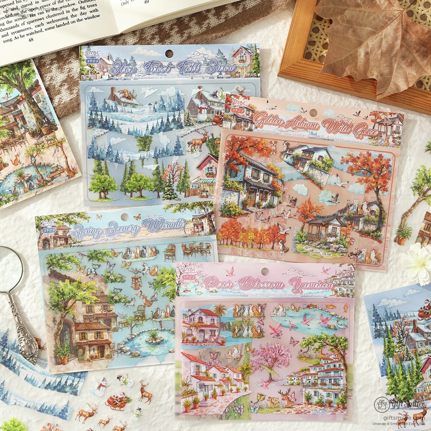 Landscaping 3D Scene Stickers | KS-SA-4276