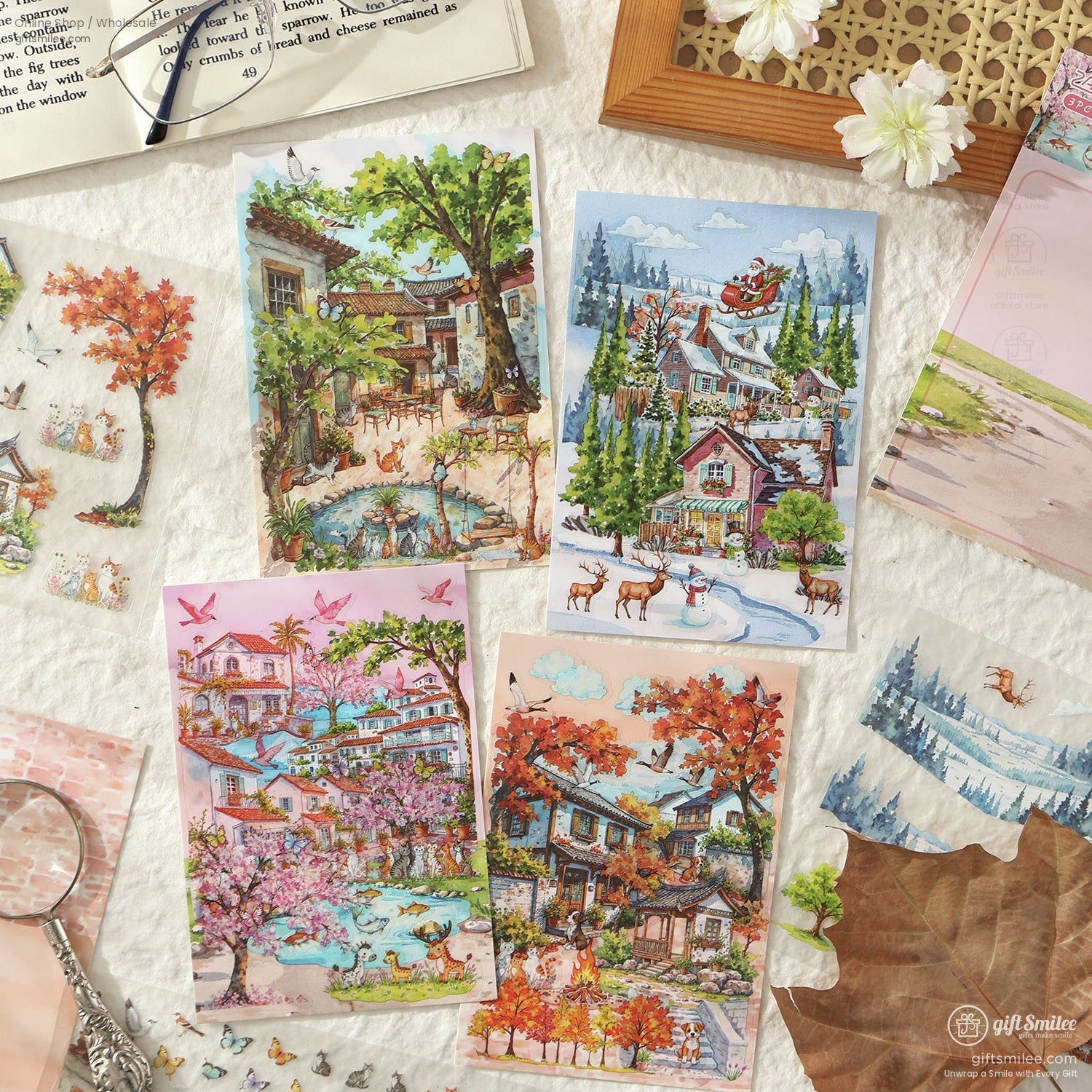 Landscaping 3D Scene Stickers | KS-SA-4276