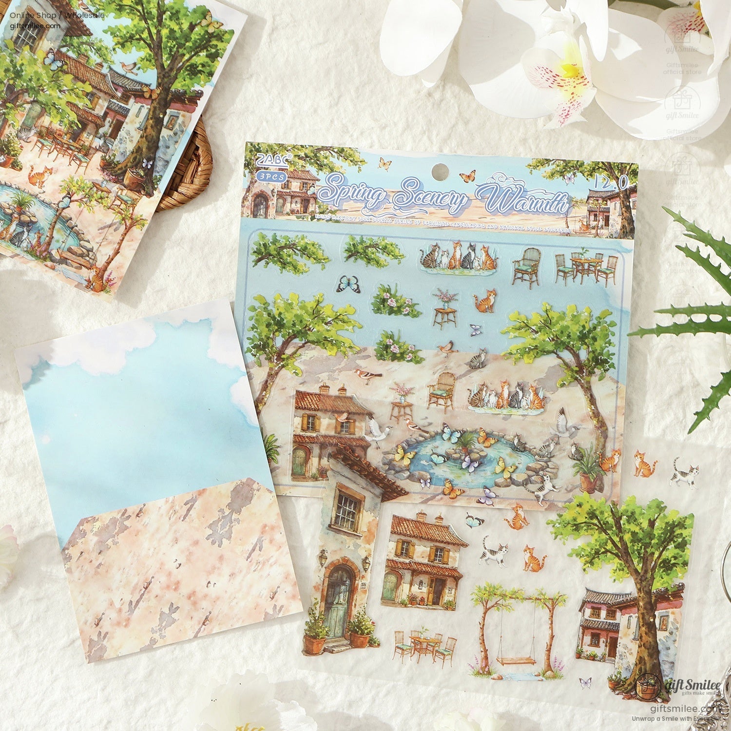 Landscaping 3D Scene Stickers | KS-SA-4276