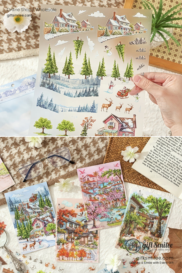 Landscaping 3D Scene Stickers | KS-SA-4276