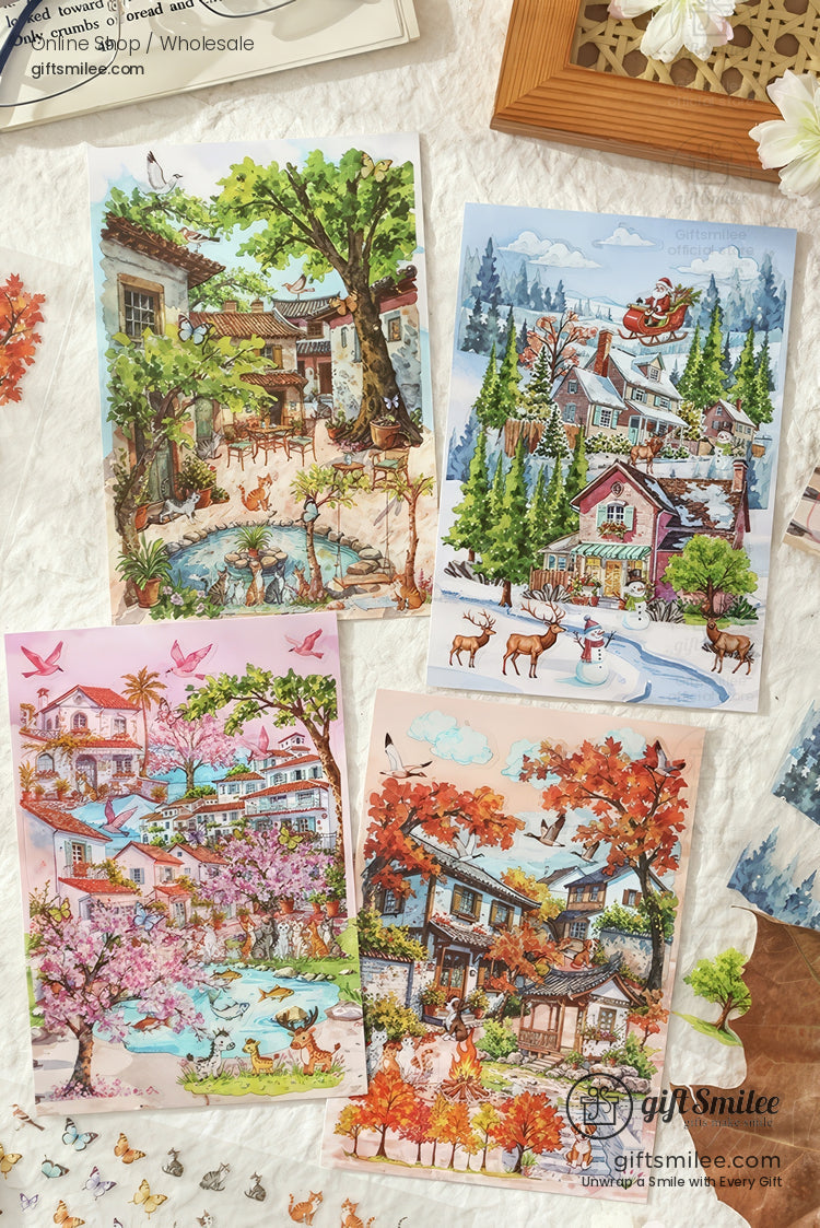 Landscaping 3D Scene Stickers | KS-SA-4276