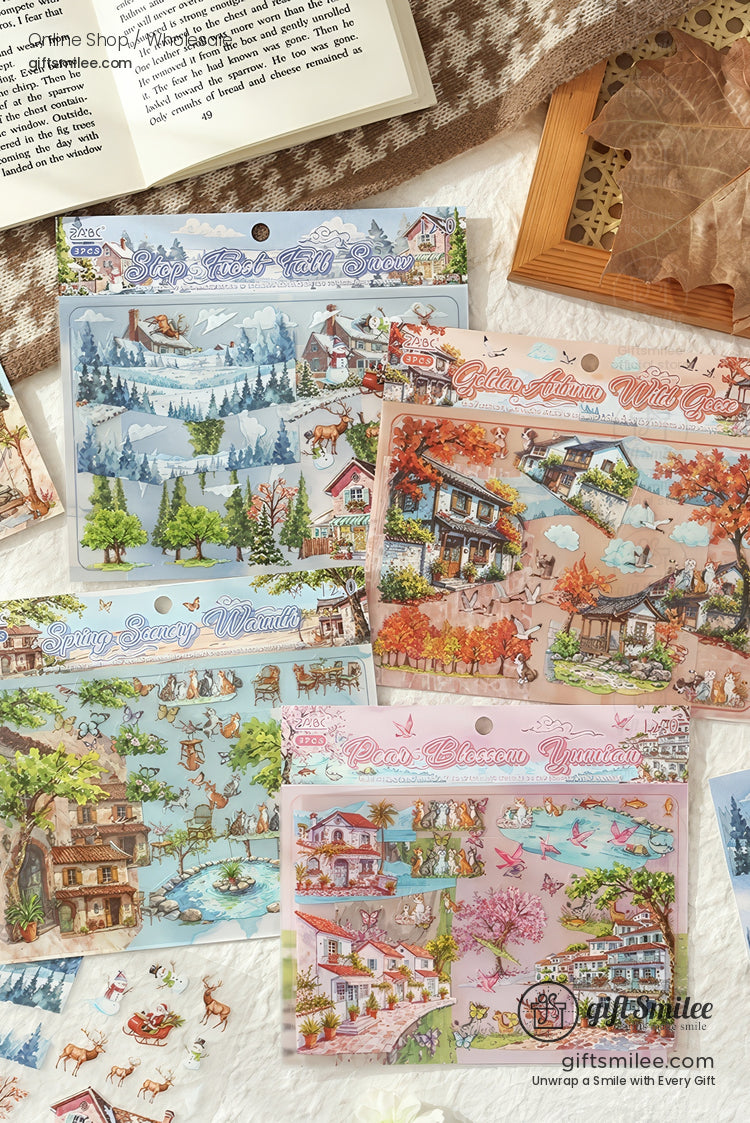 Landscaping 3D Scene Stickers | KS-SA-4276