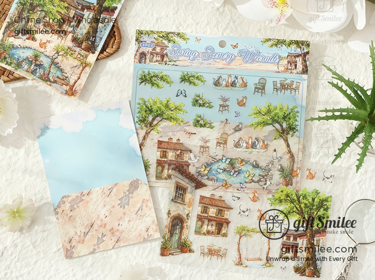 Landscaping 3D Scene Stickers | KS-SA-4276