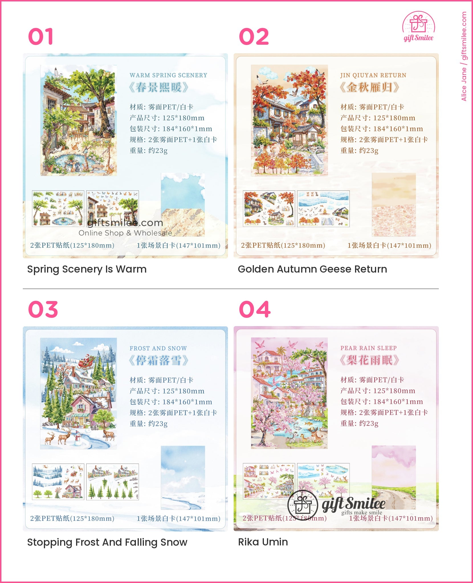 Landscaping 3D Scene Stickers | KS-SA-4276