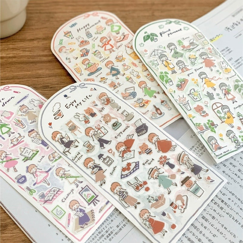 Lines And Color Blocks Sticker Sheets | KS-SA-4279