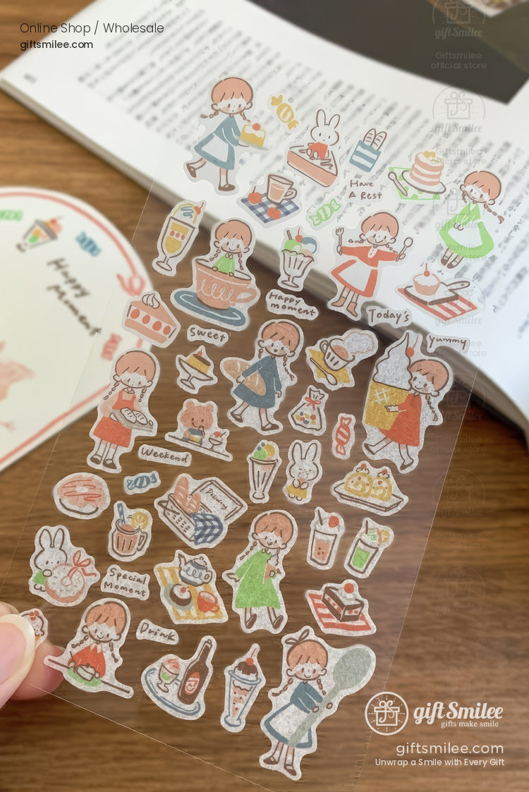 Lines And Color Blocks Sticker Sheets | KS-SA-4279