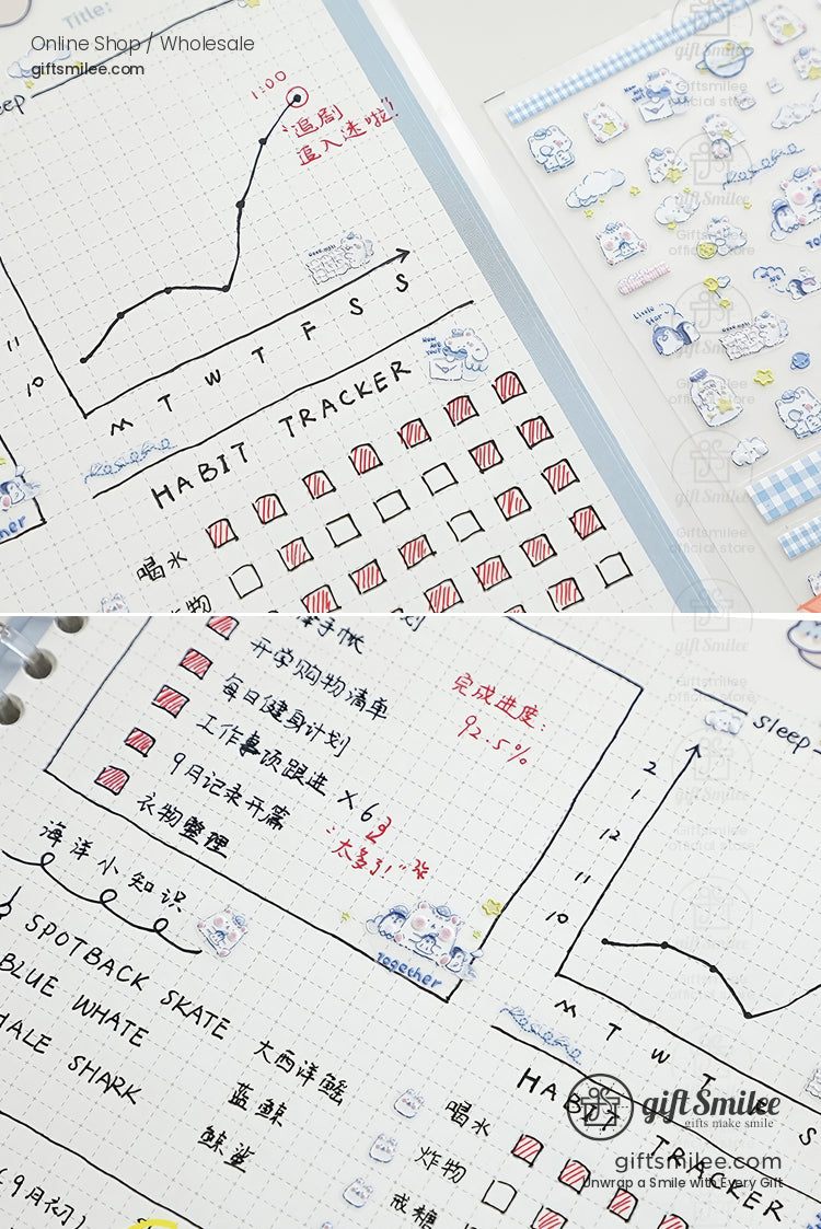 Puffy 3D Embossed Vinyl Pastel Cute Icons Puffy Stickers | KS-SA-4280