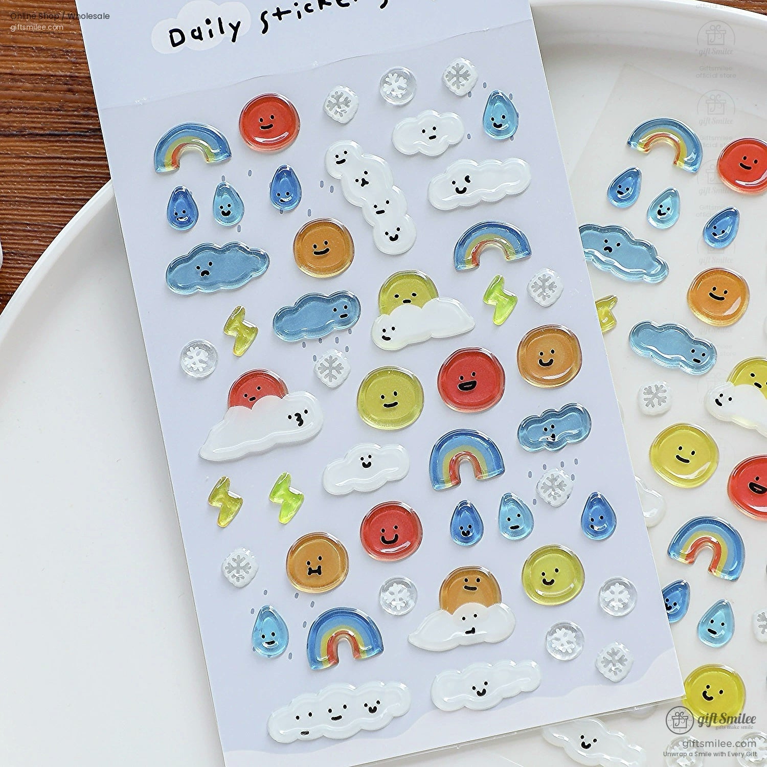 Epoxy Puffy Glossy 3D Sticker Sheet | KS-SA-4281