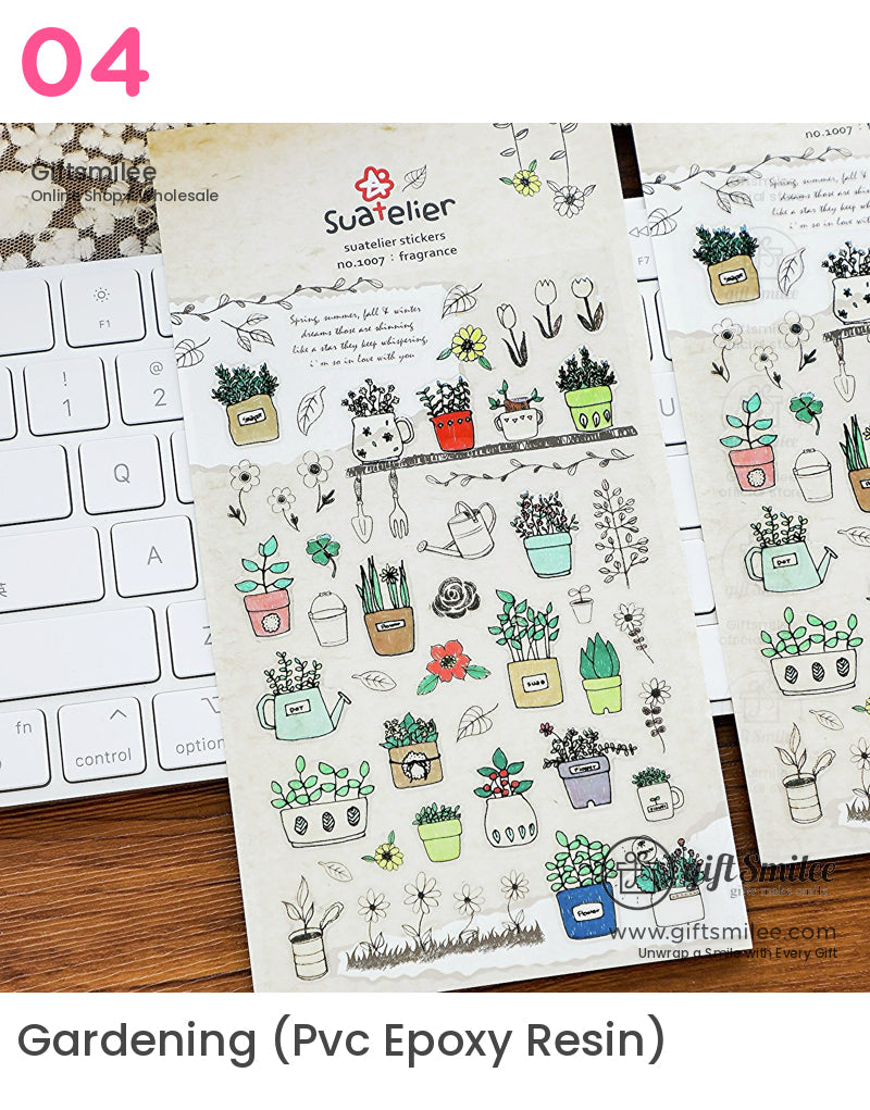 Epoxy Puffy Glossy 3D Sticker Sheet | KS-SA-4281