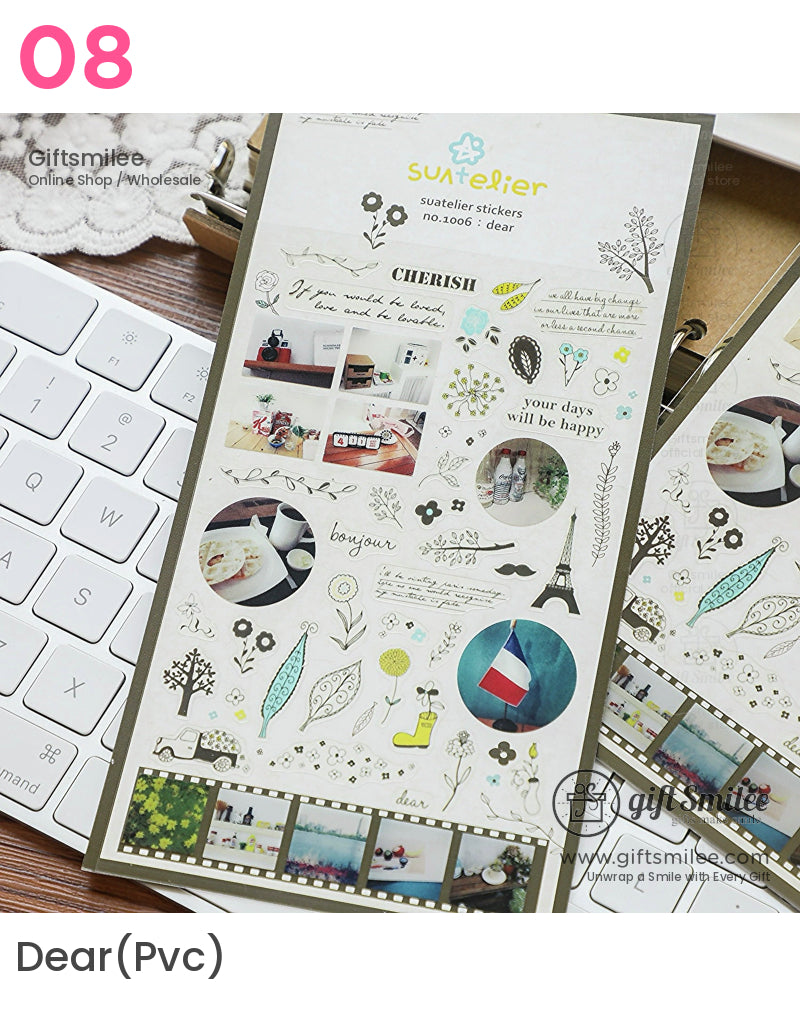 Epoxy Puffy Glossy 3D Sticker Sheet | KS-SA-4281
