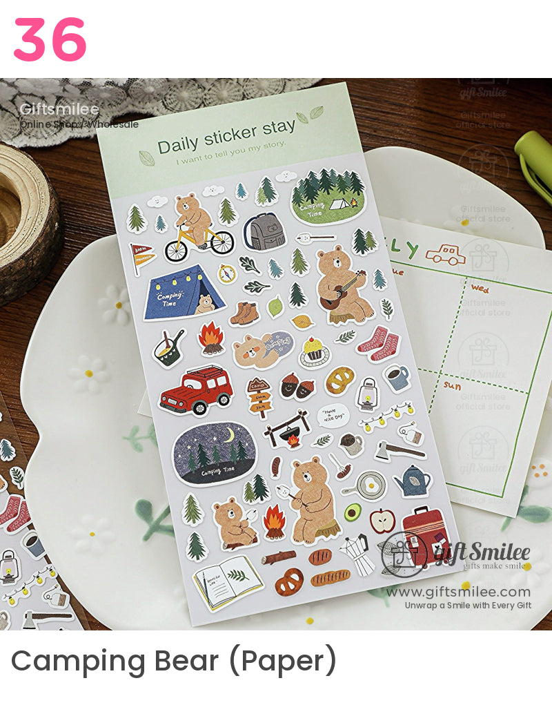 Epoxy Puffy Glossy 3D Sticker Sheet | KS-SA-4281