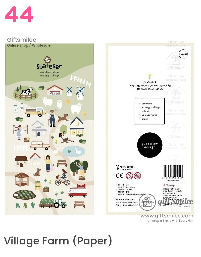 Epoxy Puffy Glossy 3D Sticker Sheet | KS-SA-4281