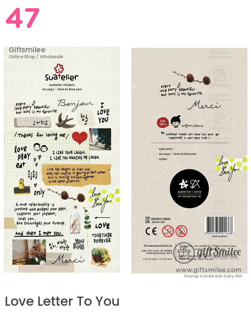 Epoxy Puffy Glossy 3D Sticker Sheet | KS-SA-4281