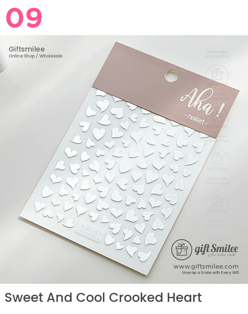 Mirror-Finish Silver Foil Micro Icons Decorative Stickers | KS-SA-4282