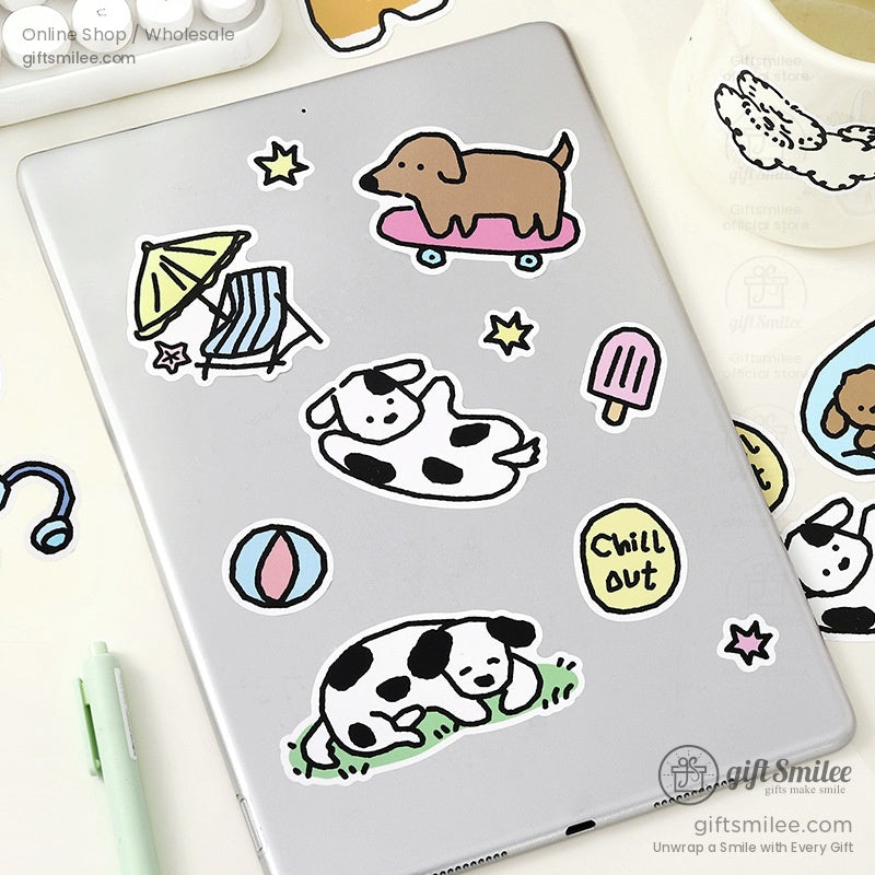 Synthetic Paper Die-Cut Matte Finish 2 Sheets Decorative Stickers | KS-SA-4285