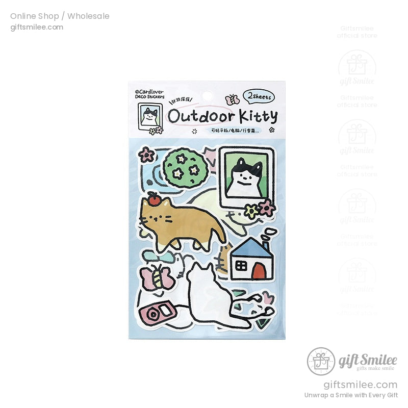 Synthetic Paper Die-Cut Matte Finish 2 Sheets Decorative Stickers | KS-SA-4285