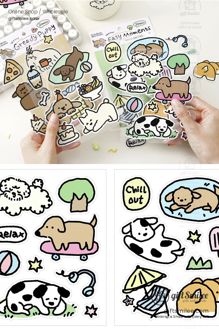 Synthetic Paper Die-Cut Matte Finish 2 Sheets Decorative Stickers | KS-SA-4285